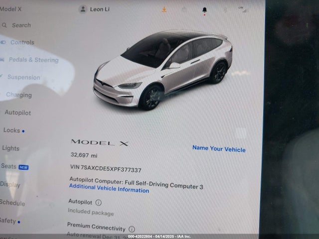 Tesla Model X Dual Motor All-wheel Drive/standard Range 2023 7SAXCDE5XPF377337 Image 16