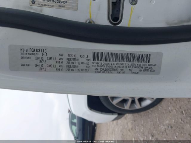 1C4NJDEB6GD534157 Jeep Compass High Altitude Edition