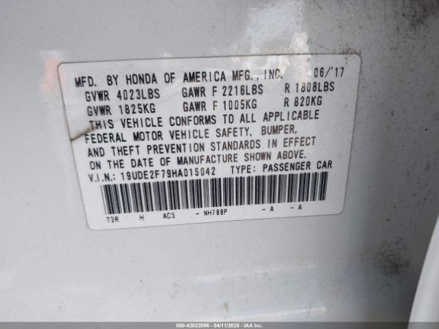 19UDE2F79HA015042 Acura Ilx Premium Package/technology Plus Package