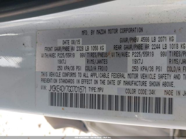 JM3KE4DY7G0701671 Mazda Cx-5 Grand Touring