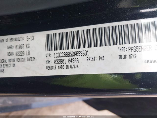 2013 CHRYSLER 200 1C3CCBBB5DN699931 Photo 8