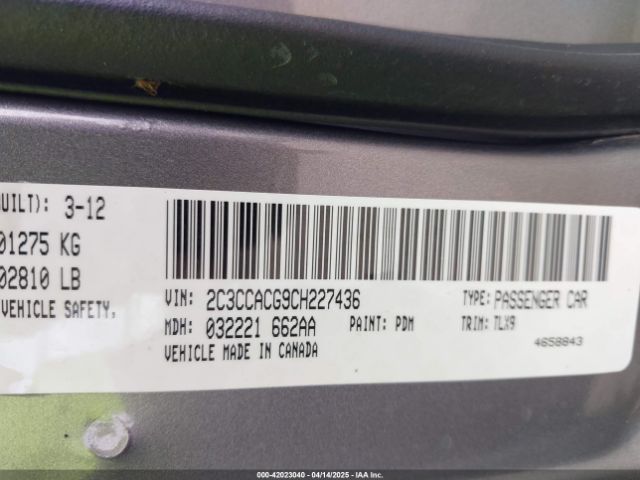 2012 CHRYSLER 300 2C3CCACG9CH227436 Photo 8