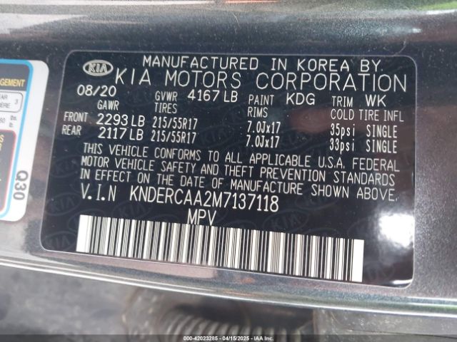 KNDERCAA2M7137118 KIA SELTOS EX
