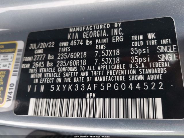 2023 KIA SPORTAGE 5XYK33AF5PG044522 Photo 8