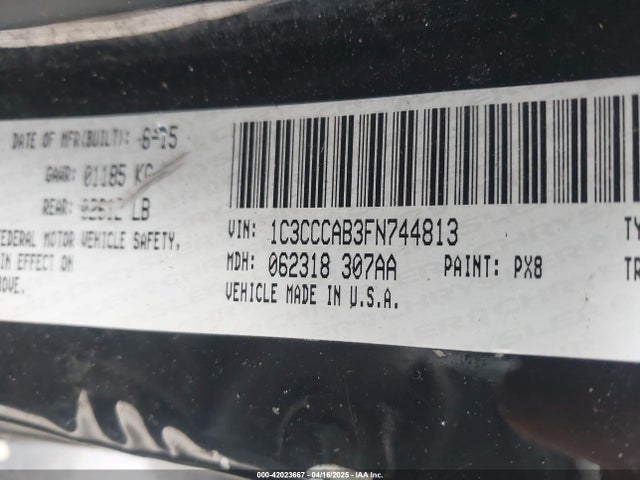 1C3CCCAB3FN744813 Chrysler 200 Limited