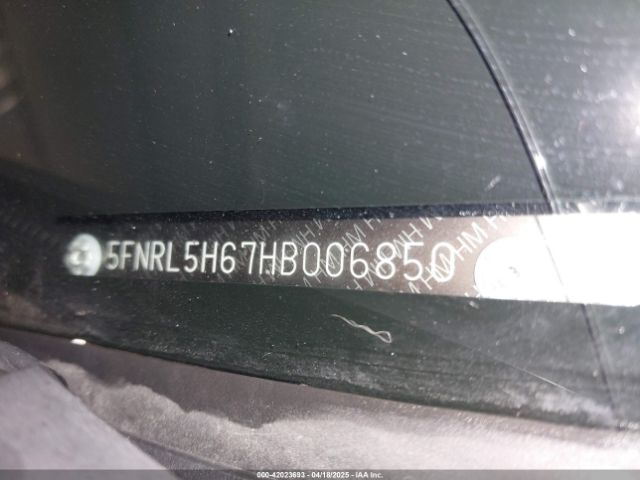 5FNRL5H67HB006850 Honda Odyssey Ex-l