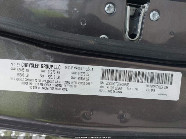 2C3CDXCT3FH730588 Dodge CHARGER R/T