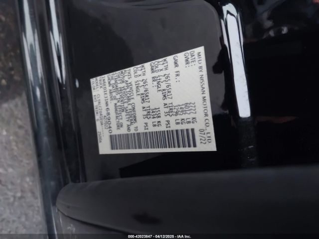 1N6ED1EJ1NN689040 Nissan Frontier Sv 4x2