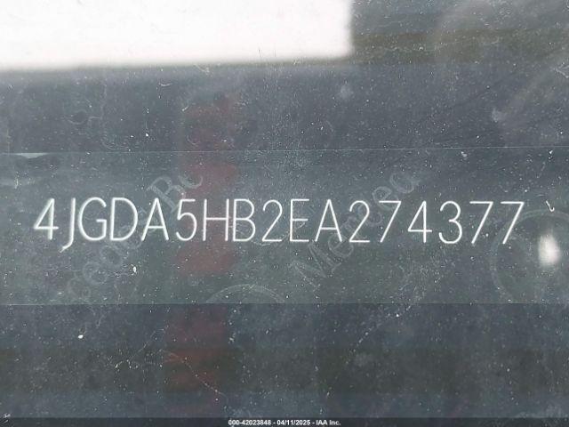 4JGDA5HB2EA274377 Mercedes-Benz Ml 350 4matic