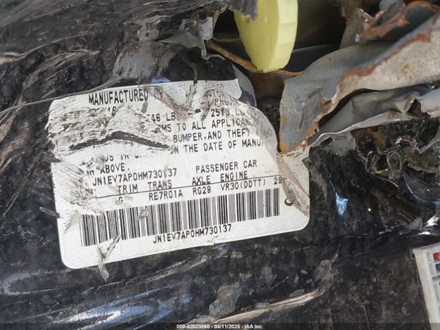 JN1EV7AP0HM730137 Infiniti Q50 3.0t Premium