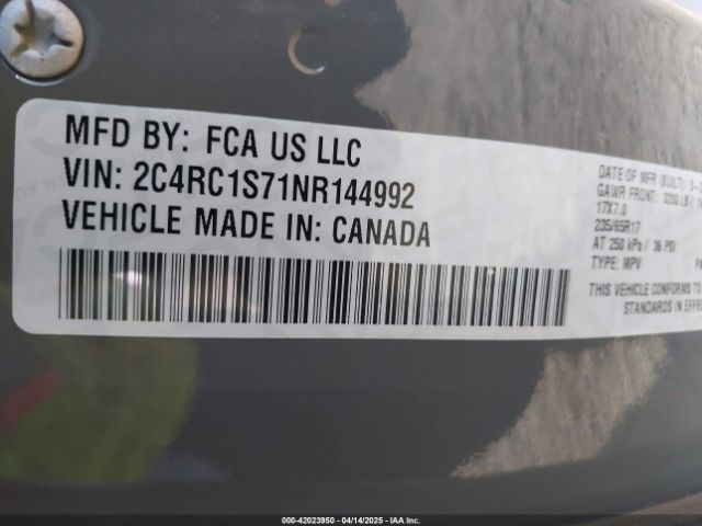 2022 CHRYSLER PACIFICA HYBRID 2C4RC1S71NR144992 Photo 8