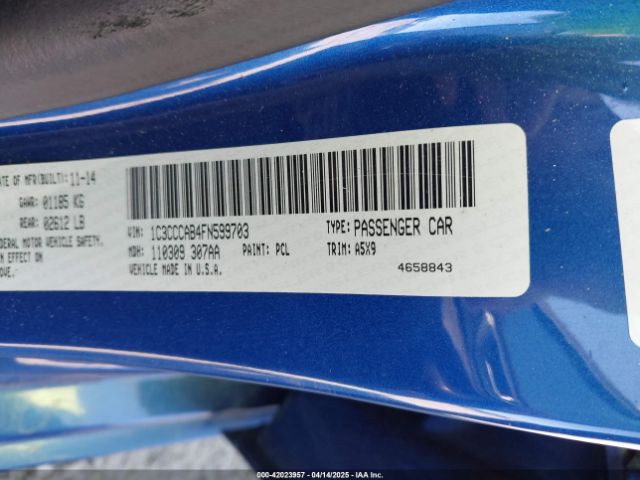 1C3CCCAB4FN599703 Chrysler 200 Limited