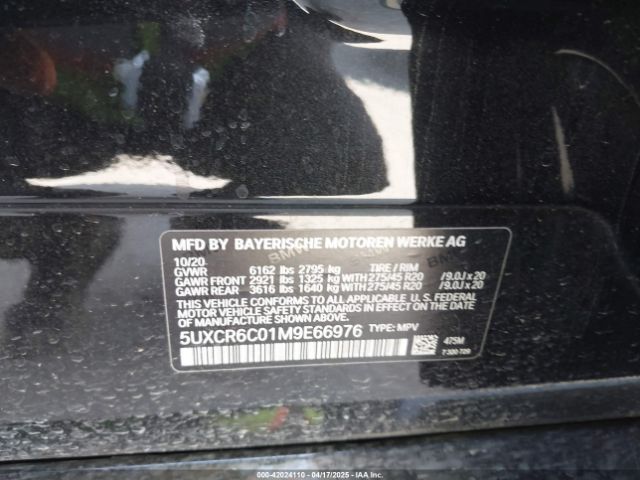 2021 BMW X5 5UXCR6C01M9E66976 Photo 8