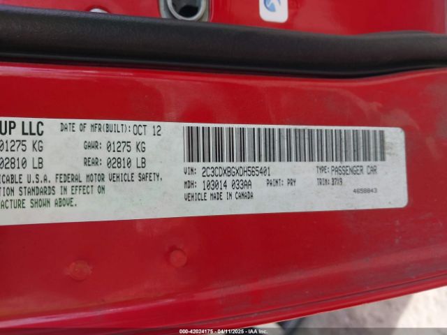 2013 DODGE CHARGER 2C3CDXBGXDH565401 Photo 8