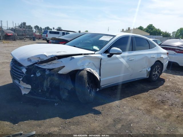 KMHL24JJ2MA033437 Hyundai Sonata Blue