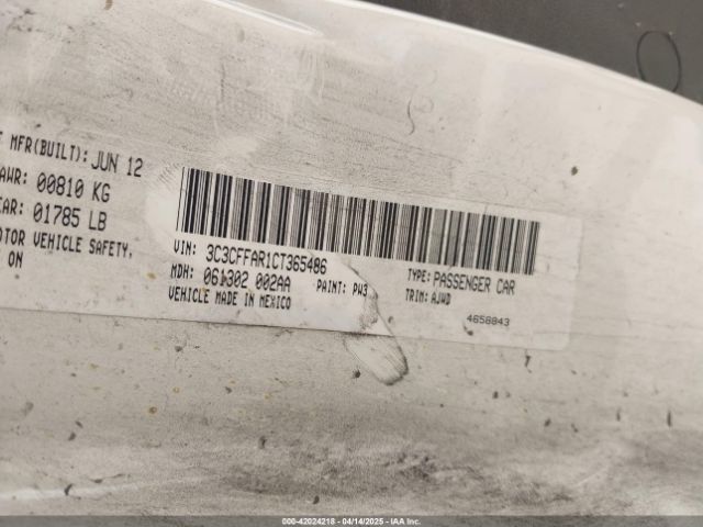 2012 FIAT 500 3C3CFFAR1CT365486 Photo 8