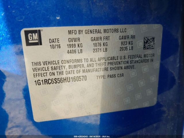 2017 CHEVROLET VOLT 1G1RC6S56HU160570 Photo 8