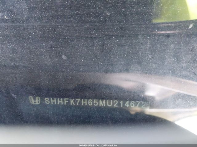 SHHFK7H65MU214672 Honda CIVIC EX