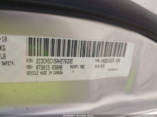 2010 CHRYSLER 300 2C3CA5CV5AH276335 Photo 8