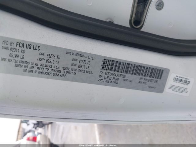 2C3CDXHG4JH187580 Dodge Charger Sxt Plus Rwd