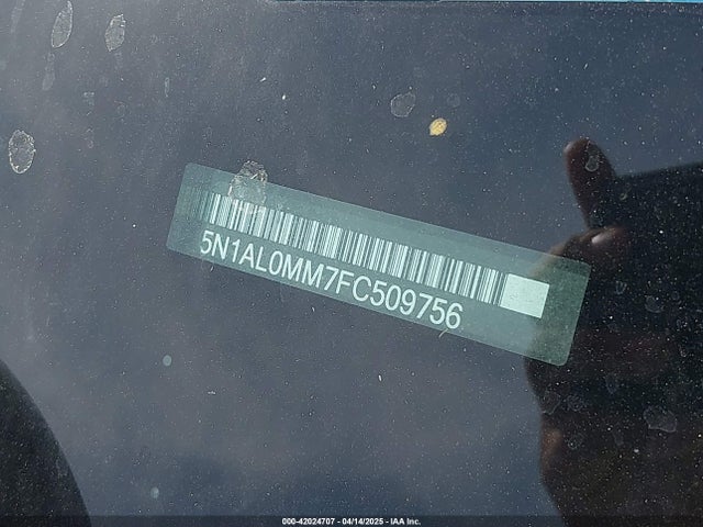 5N1AL0MM7FC509756 Infiniti QX60