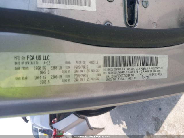 1C4NJPBBXGD739289 Jeep Patriot Sport