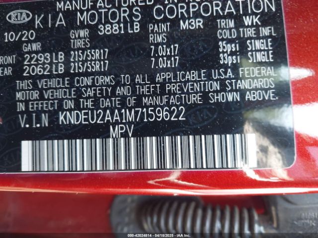 KNDEU2AA1M7159622 KIA SELTOS S