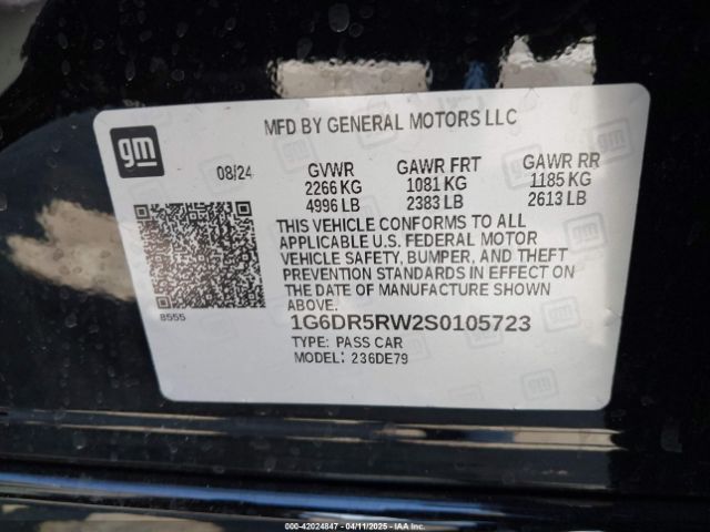 2025 CADILLAC CT5-V 1G6DR5RW2S0105723 Photo 8