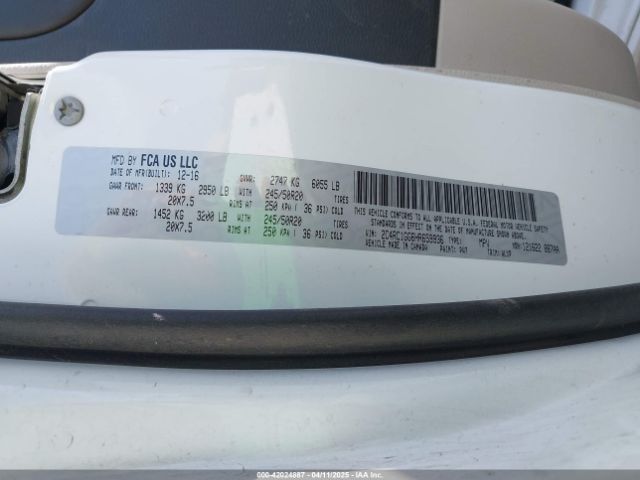 2C4RC1GG6HR659936 Chrysler Pacifica Limited