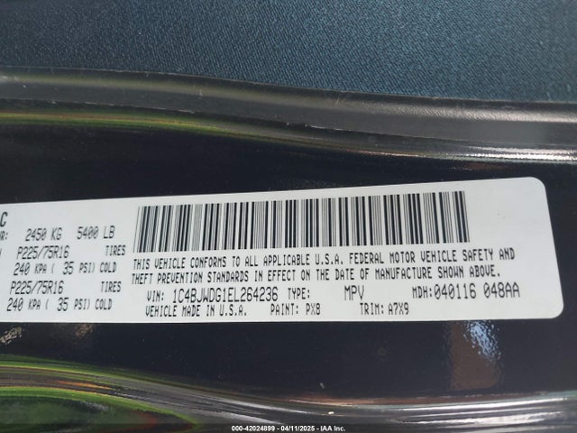 1C4BJWDG1EL264236 Jeep 2014