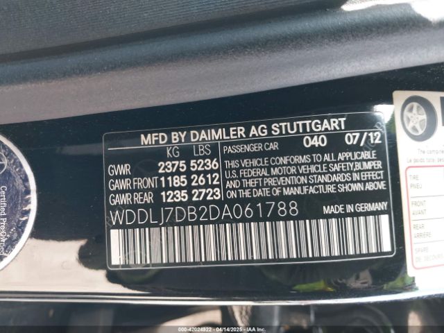 2013 MERCEDES-BENZ CLS 550 WDDLJ7DB2DA061788 Photo 8