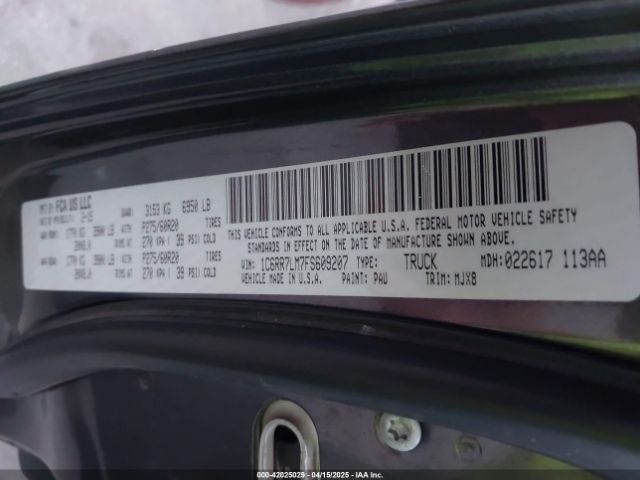 1C6RR7LM7FS609207 RAM 1500 Big Horn