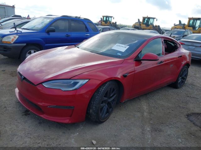 5YJSA1E60MF447203 Tesla Model S Plaid Tri Motor All-wheel Drive