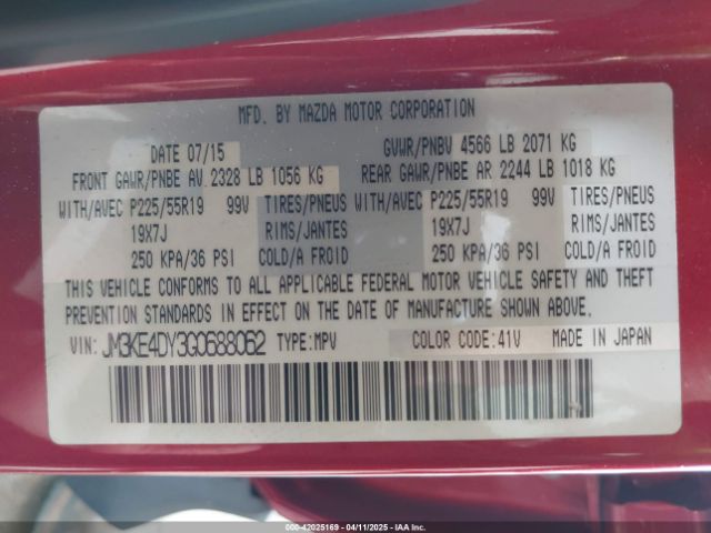 JM3KE4DY3G0688062 Mazda Cx-5 Grand Touring