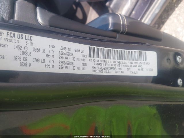 1C4RJFBG0FC882649 Jeep Grand Cherokee Limited