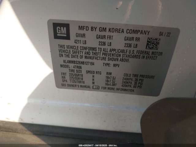 2022 BUICK ENCORE GX KL4MMBS26NB127194 Photo 8