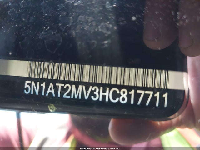 5N1AT2MV3HC817711 Nissan ROGUE SV