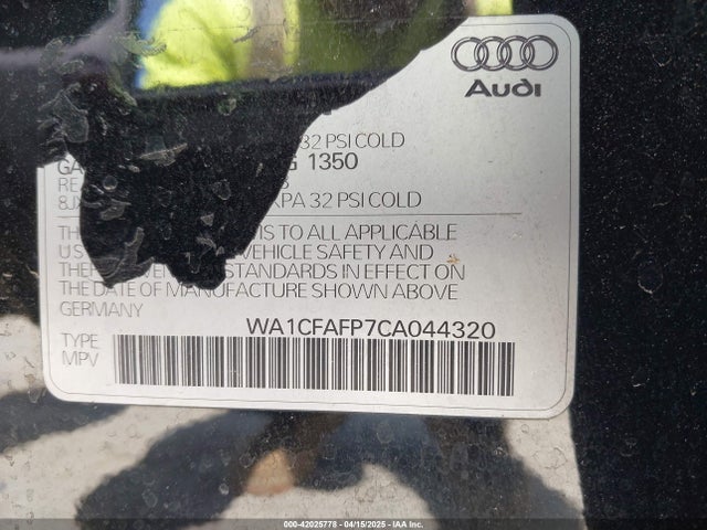 2012 AUDI Q5 WA1CFAFP7CA044320 Photo 8