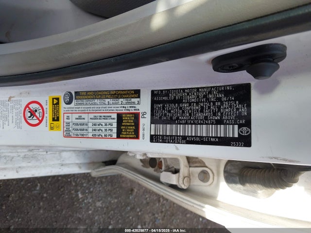 Toyota CAMRY LE 2014 4T4BF1FK1ER424875 Image 9