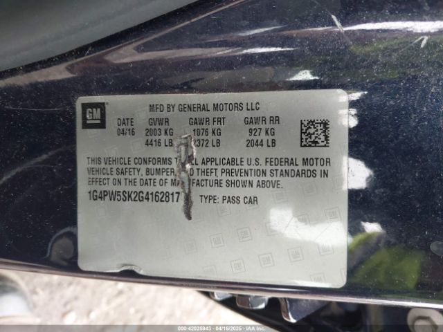 1G4PW5SK2G4162817 Buick Verano Sport Touring Group