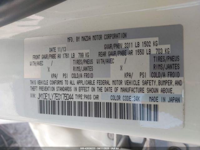 JM1DE1LY7E0176044 Mazda Mazda2 Touring