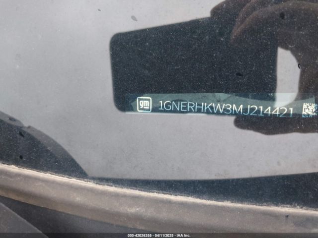 1GNERHKW3MJ214421 Chevrolet Traverse Fwd Lt Leather