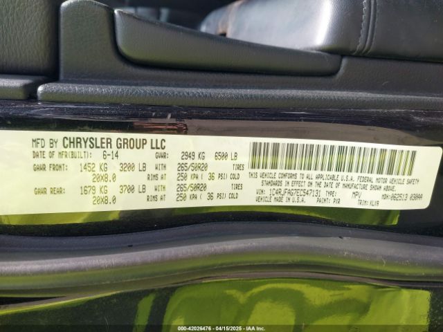 1C4RJFAG7EC547131 Jeep Grand Cherokee Altitude