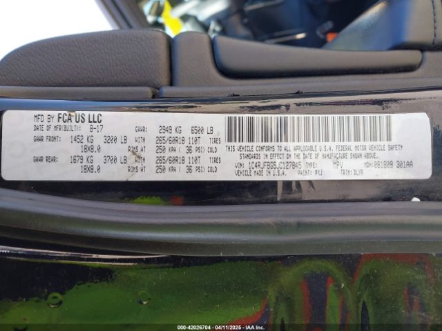 2018 JEEP GRAND CHEROKEE 1C4RJFBG5JC127845 Photo 8