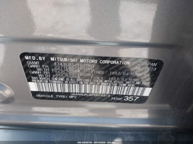 JA4ARUAU8PU016818 Mitsubishi Outlander Sport 2.0 Se Awc