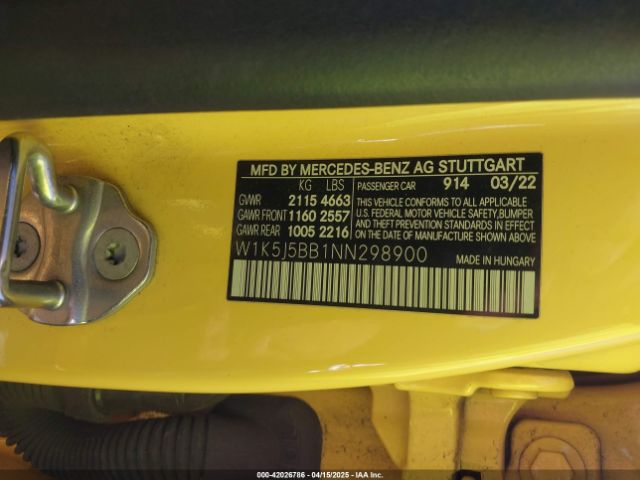 2022 MERCEDES-BENZ AMG CLA 35 W1K5J5BB1NN298900 Photo 8