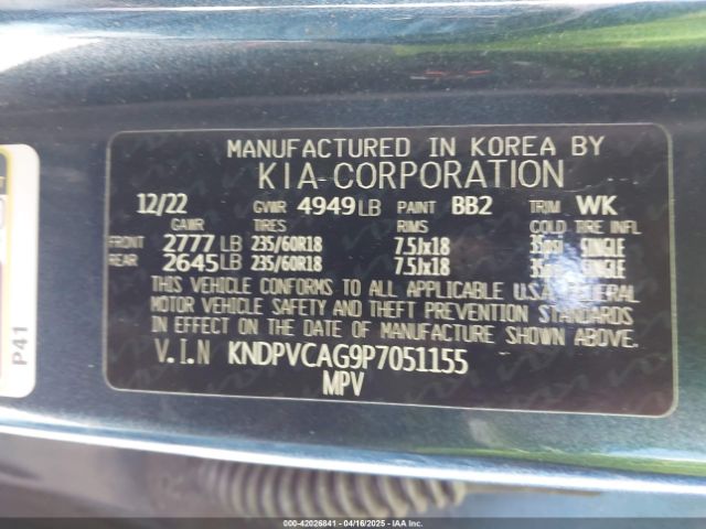 KNDPVCAG9P7051155 KIA Sportage Hybrid Ex