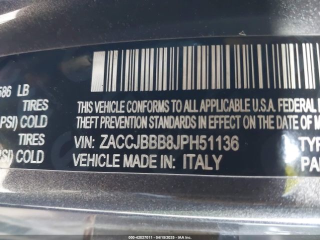 ZACCJBBB8JPH51136 Jeep Renegade Latitude 4x4
