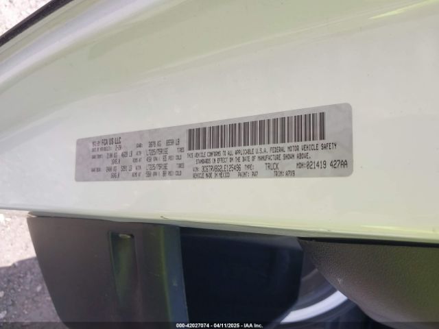 3C6TRVBG2LE125496 RAM Promaster 1500 High Roof 136 Wb