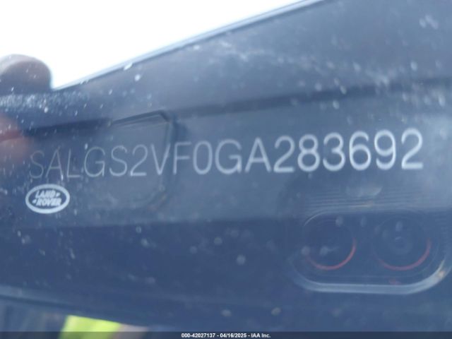 SALGS2VF0GA283692 Land Rover Range Rover 3.0l V6 Supercharged Hse
